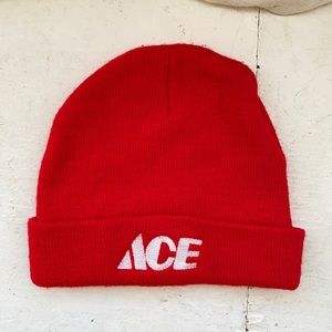 Bright Red Ace Hardware Streetwear Beanie